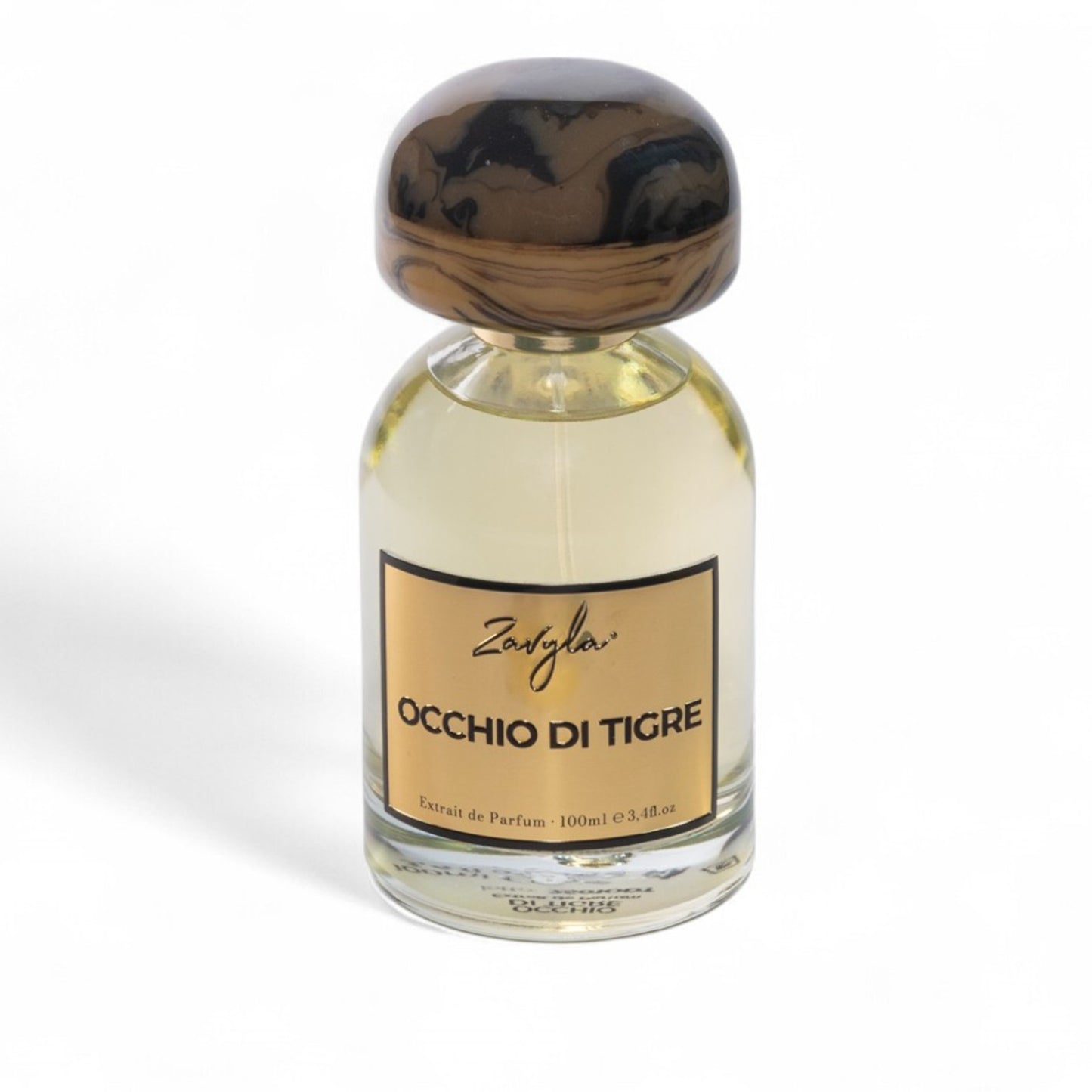 Boccetta elegante del profumo Zavyla, fragranza artistica di lusso firmata dal brand romano
