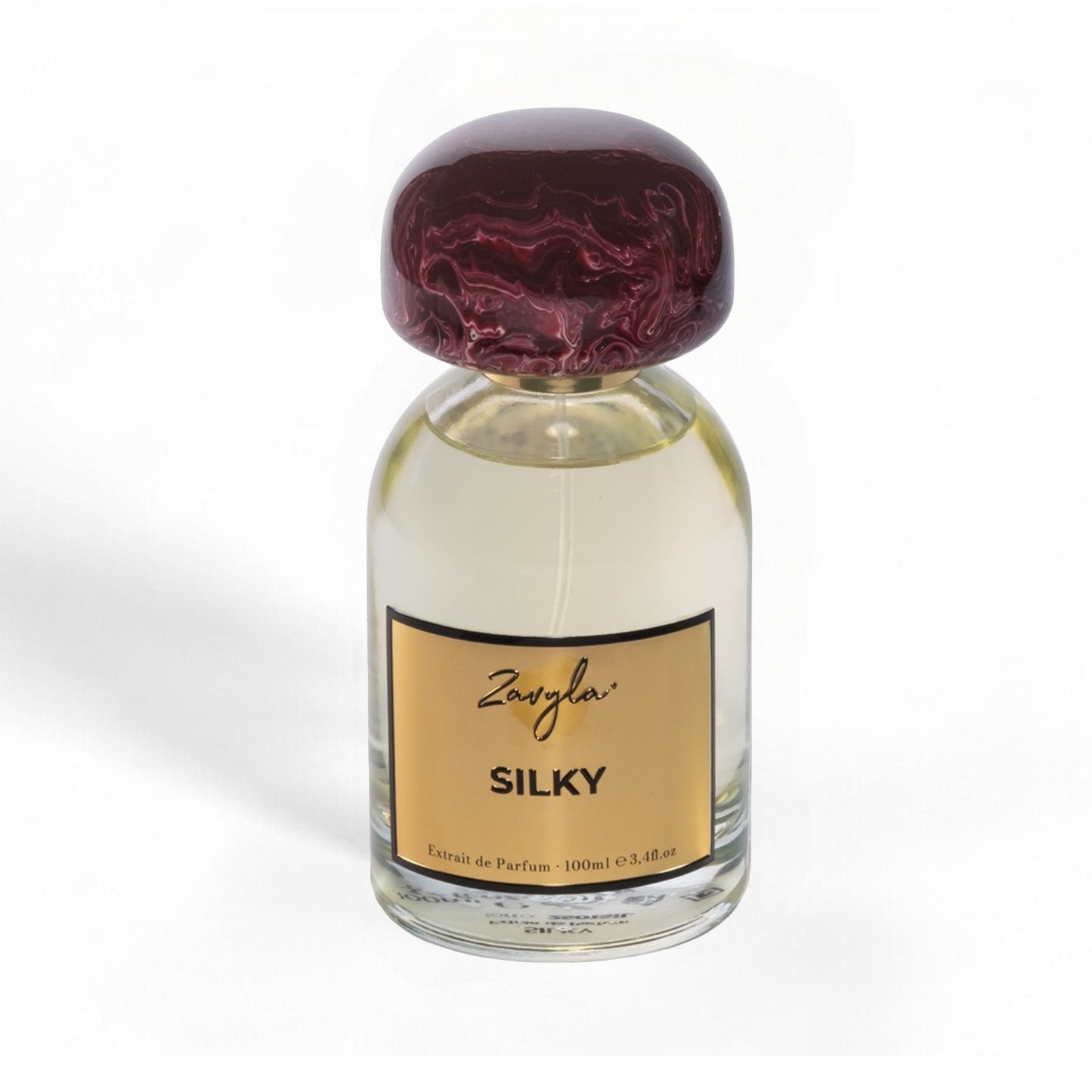 Boccetta elegante del profumo Zavyla, fragranza artistica di lusso firmata dal brand romano